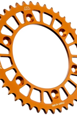 Wereldwijde Verzending JT SPROCKETS - REAR RACELITE ALU 42T ORANGE - Sprockets - 520